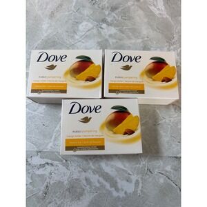 Dove Purely Pampering Mango Butter‎ and Almond Butter Beauty Bar Soap 3 Pack